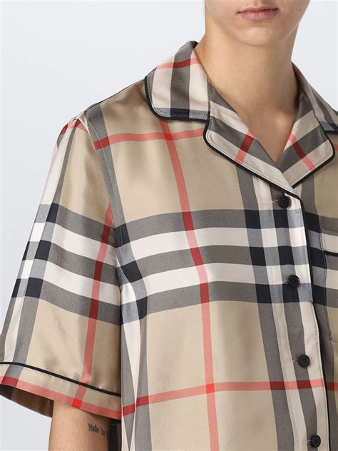 logo burberry camicia|Burberry Shirts for Women .